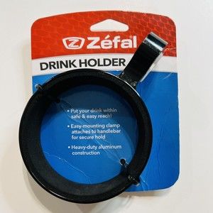 Zefal Drink Holder Handlebar Mounted Water Bottle Cage Black Aluminum New